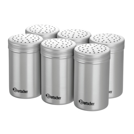 Set of 6 Aluminum Salt Shakers - 11 cm - Bartscher