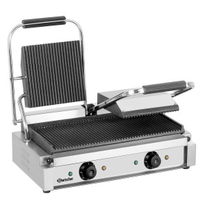 Panini-Doppelgrill - gerillte Platten