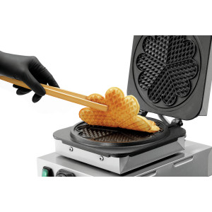 Professional Waffle Maker - 5 Heart-Shaped Waffles - Bartscher