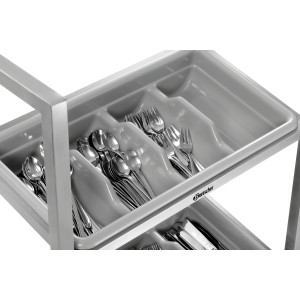 Cutlery Trolley in Stainless Steel - Bartscher