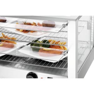 Bartscher 6200 2EK heated display case - Maintains temperature up to 90°C