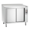 Armoire chauffante en acier inoxydable professionnelle pour cuisine.