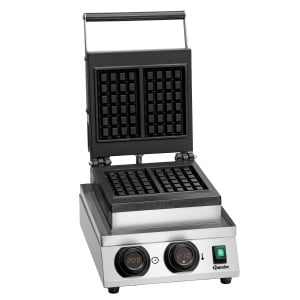 Professional waffle maker MDI 1BW-AL Bartscher | Brussels waffle and 1800W power