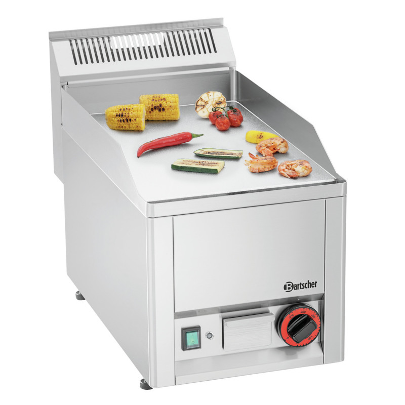 Plancha GPL 320E-G Bartscher: Smooth chrome plate and power 3000W