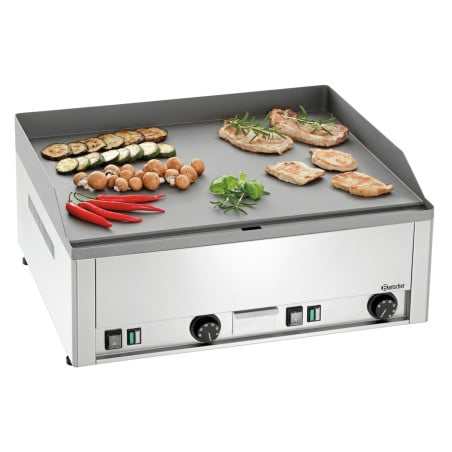 Professionelle Grillplatte Bartscher 650E-G aus Edelstahl