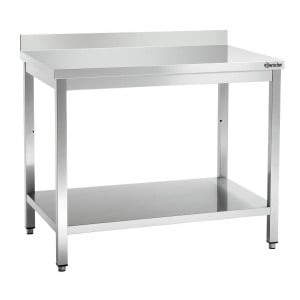 Stainless steel work table L1000, AD, Bartscher | Spacious & robust