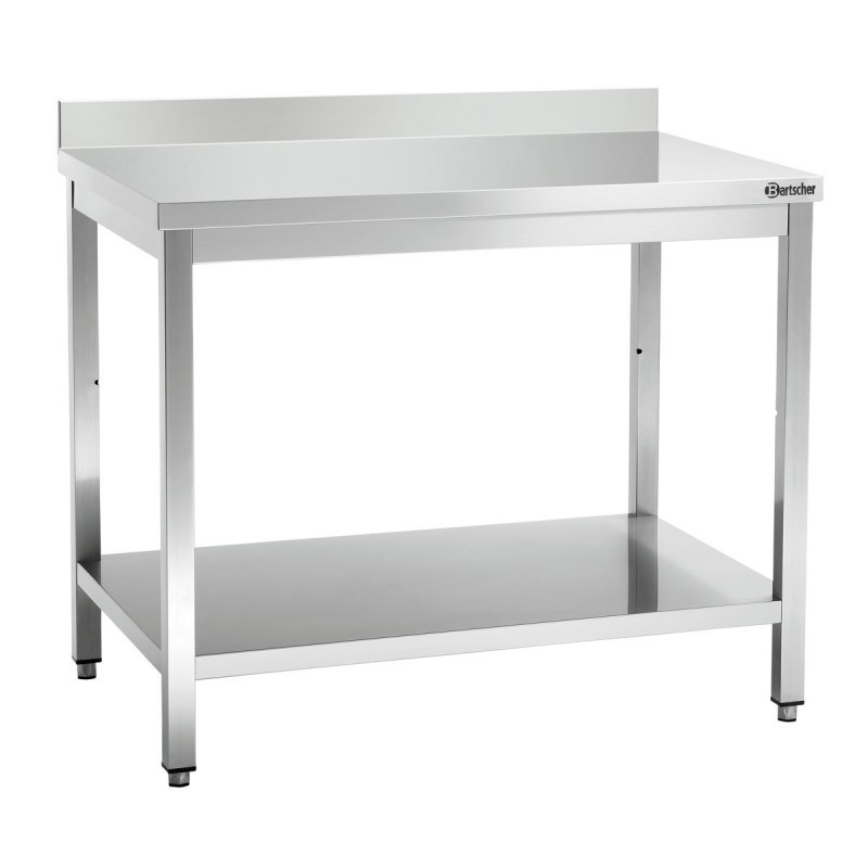 Table de travail inox Bartscher 1800mm - Robuste et fonctionnelle