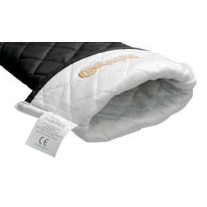 600 Bartscher black cotton potholders: Protection up to 250°C