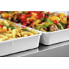 Presentation dish 17W-280x420 in white melamine - Bartscher