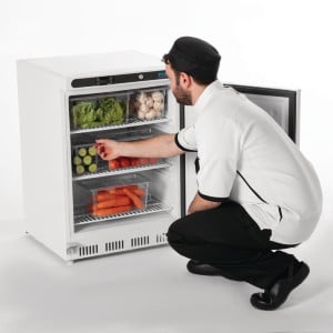 Weiße Positive Thekenkühlvitrine - 150 L - Polar