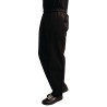 Mixed Easyfit Black Teflon Treated Kitchen Pants - Size XS - Whites Chefs Clothing - Fourniresto