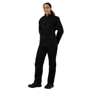 Veste De Cuisine Mixte Noire À Manches Longues Vegas - Taille L - Whites Chefs Clothing - Fourniresto