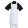 Schürze Latz Weiß 711 x 656 mm - Whites Chefs Clothing - Fourniresto