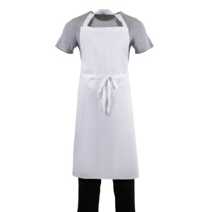 Schürze Latz Weiß - Größe XL 915 x 1066 mm - Whites Chefs Clothing - Fourniresto