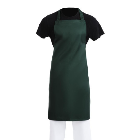 Tabier Bavette Vert Bouteille 710 X 970 Mm - Whites Chefs Clothing - Fourniresto