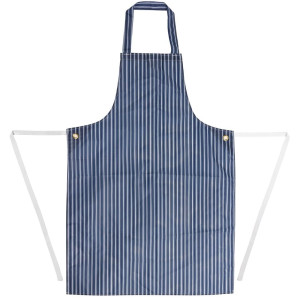 Tablier Bavette Déperlant Rayé Bleu Et Blanc 1016 X 711 Mm - Whites Chefs Clothing - Fourniresto