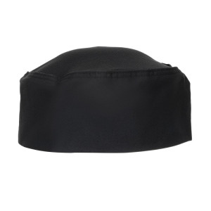 Black Cool Vent Chef Beanie - One Size - Chef Works - Fourniresto