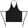 Schürze Latzschürze Tuxedo Schwarz aus Polycotton 698 x 838 mm - Chef Works - Fourniresto