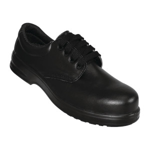 Black Lace-Up Safety Shoes - Size 40 - Lites Safety Footwear - Fourniresto