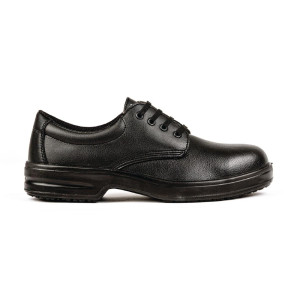 Black Lace-Up Safety Shoes - Size 41 - Lites Safety Footwear - Fourniresto