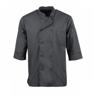 Veste De Cuisine Mixte Grise - Taille L - Chef Works - Fourniresto