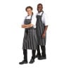 Black and White Striped Kitchen Apron 760 x 970 mm - Whites Chefs Clothing - Fourniresto