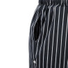 Kochhose Unisex Baggy Gestreift Schwarz und Weiß - Größe S - Chef Works - Fourniresto