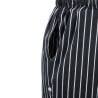 Pantalon De Cuisine Mixte Baggy Rayé Noir Et Blanc - Taille Xl - Chef Works - Fourniresto