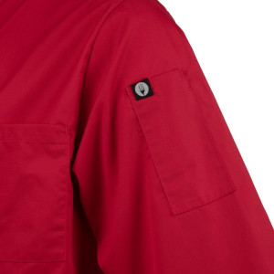 Veste De Cuisine Mixte Rouge - Taille L - Chef Works - Fourniresto