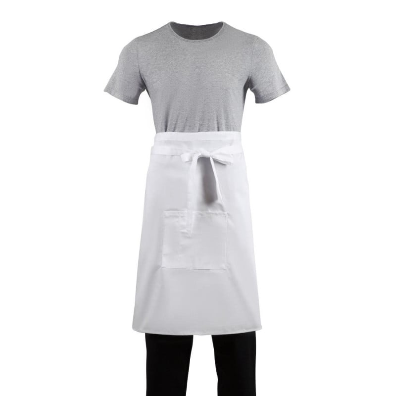 Kellnerschürze Standard Weiß 1000 x 700 mm - Whites Chefs Clothing - Fourniresto