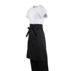 Kellnerschürze Standard Schwarz 1000 x 700 mm - Whites Chefs Clothing - Fourniresto