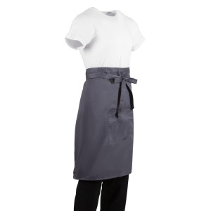 Kellnerschürze in Anthrazit aus 100% Polycotton 1000 x 700 mm - Whites Chefs Clothing - Fourniresto