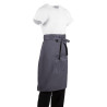 Kellnerschürze in Anthrazit aus 100% Polycotton 1000 x 700 mm - Whites Chefs Clothing - Fourniresto