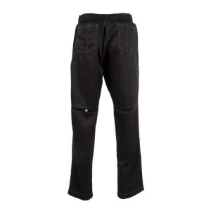 Unisex Black Baggy Kitchen Pants - Size L - Chef Works - Fourniresto