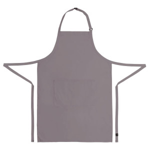 Tablier Bavette Avec Tour De Cou Réglable Et Double Poche Gris 610 X 860 Mm - Chef Works - Fourniresto