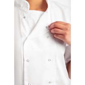 White Short Sleeve Boston Kitchen Jacket - Size XL - Whites Chefs Clothing - Fourniresto