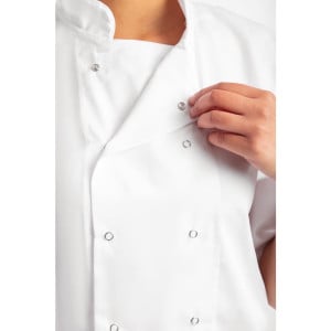 Weiße Kurzarm-Kochjacke Boston - Größe XS - Whites Chefs Clothing - Fourniresto