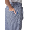 Küchenhose Mixte Vegas mit kleinen blauen und weißen Karos - Größe XL - Whites Chefs Clothing - Fourniresto