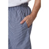 Pantalon de Cuisine Mixte Vegas à Petits Carreaux Bleus et Blancs - Taille XS - Whites Chefs Clothing - Fourniresto