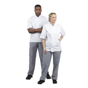 Unisex Vegas Kitchen Pants in Small Blue and White Checks - Size XXL - Whites Chefs Clothing - Fourniresto