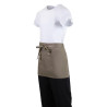 Tablier de Serveur Court Marron Clair en Polycoton 373 x 750 mm - Whites Chefs Clothing - Fourniresto