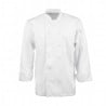 White Unisex Long Sleeve Calgary Kitchen Jacket - Size M - Chef Works - Fourniresto