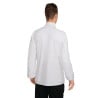 White Unisex Long Sleeve Calgary Kitchen Jacket - Size M - Chef Works - Fourniresto