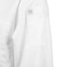 White Unisex Long Sleeve Calgary Kitchen Jacket - Size M - Chef Works - Fourniresto