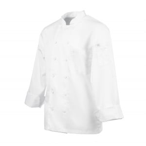 Veste de Cuisine Mixte Blanche à Manches Longues Calgary - Taille S - Chef Works - Fourniresto