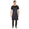 Indigo Memphis Bib Apron in Cotton 760 x 865 mm - Chef Works - Fourniresto