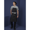 Tablier Bavette Denim Noir Southside en Polycoton 700 x 1000 mm - Whites Chefs Clothing - Fourniresto