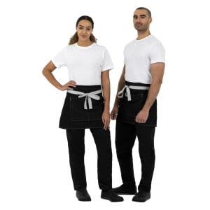 Schürze für Kellner Kurz Denim Schwarz Southside 400 x 760 mm - Whites Chefs Clothing - Fourniresto