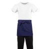 Kurze Kellnerschürze in Marineblau aus Polycotton 373 x 750 mm - Whites Chefs Clothing - Fourniresto