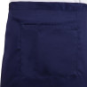 Kurze Kellnerschürze in Marineblau aus Polycotton 373 x 750 mm - Whites Chefs Clothing - Fourniresto